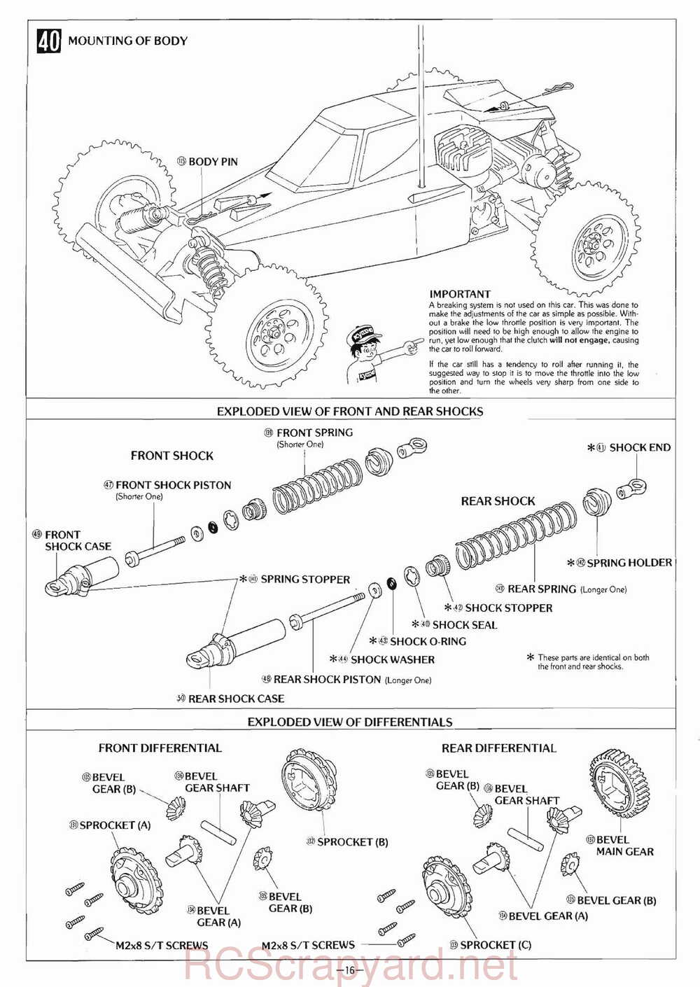 Kyosho - 3041 - Circuit-1000 - Stinger-4wd - Manual - Page 16