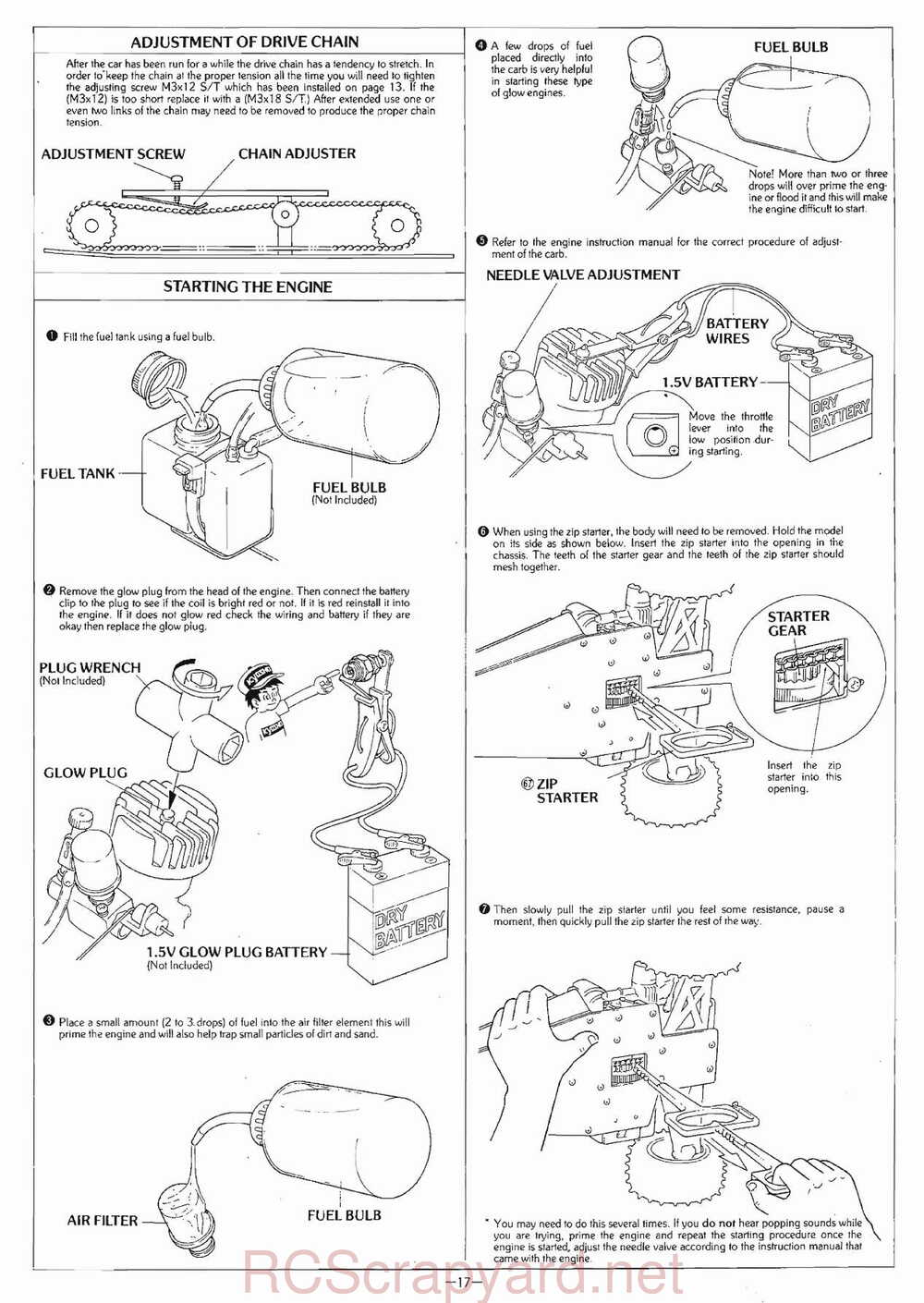 Kyosho - 3041 - Circuit-1000 - Stinger-4wd - Manual - Page 17