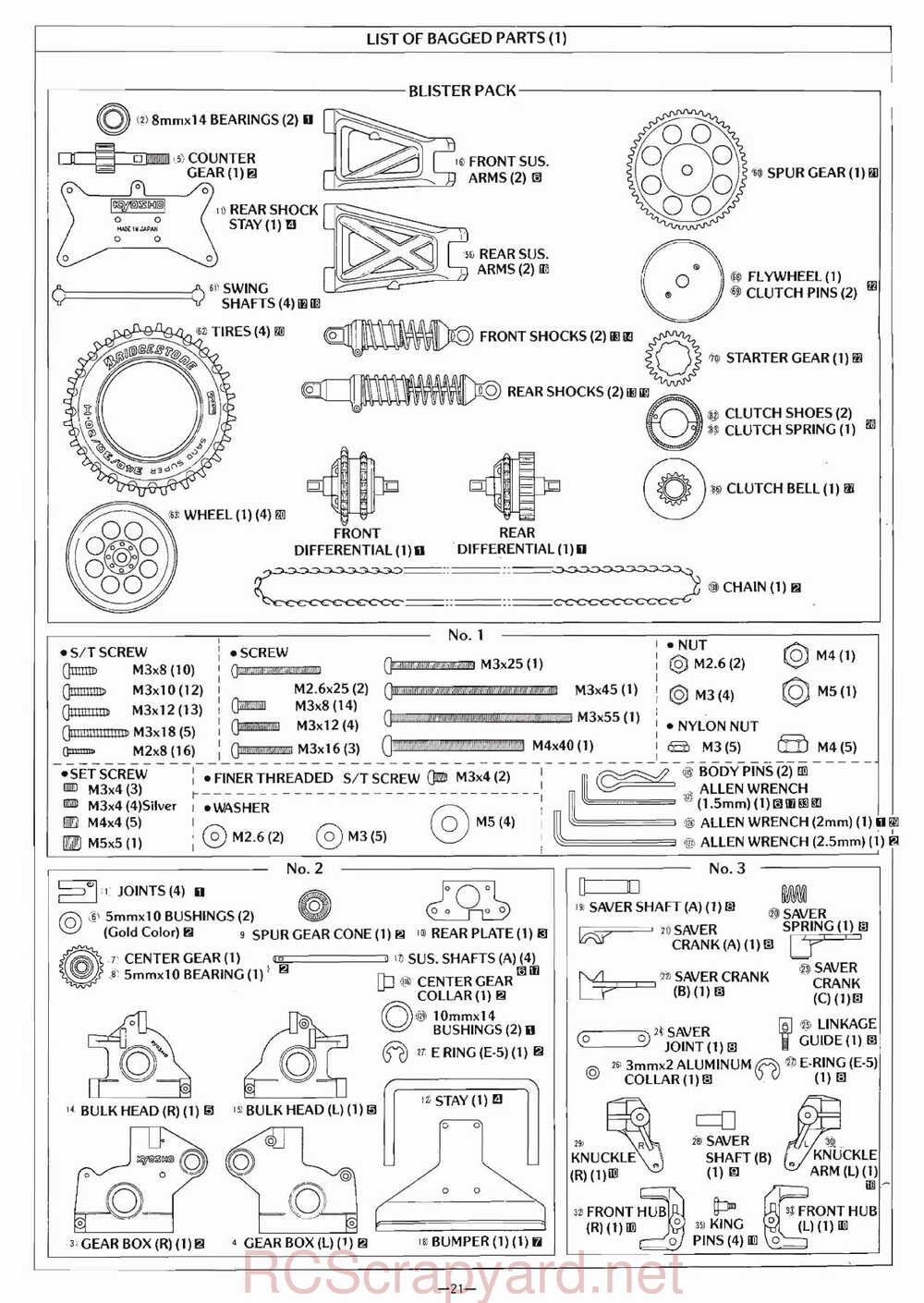 Kyosho - 3041 - Circuit-1000 - Stinger-4wd - Manual - Page 21