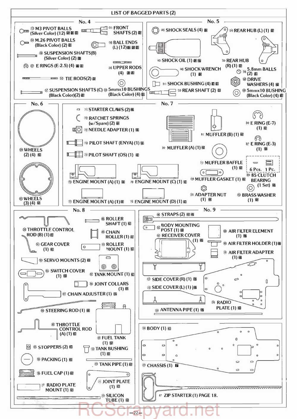 Kyosho - 3041 - Circuit-1000 - Stinger-4wd - Manual - Page 22