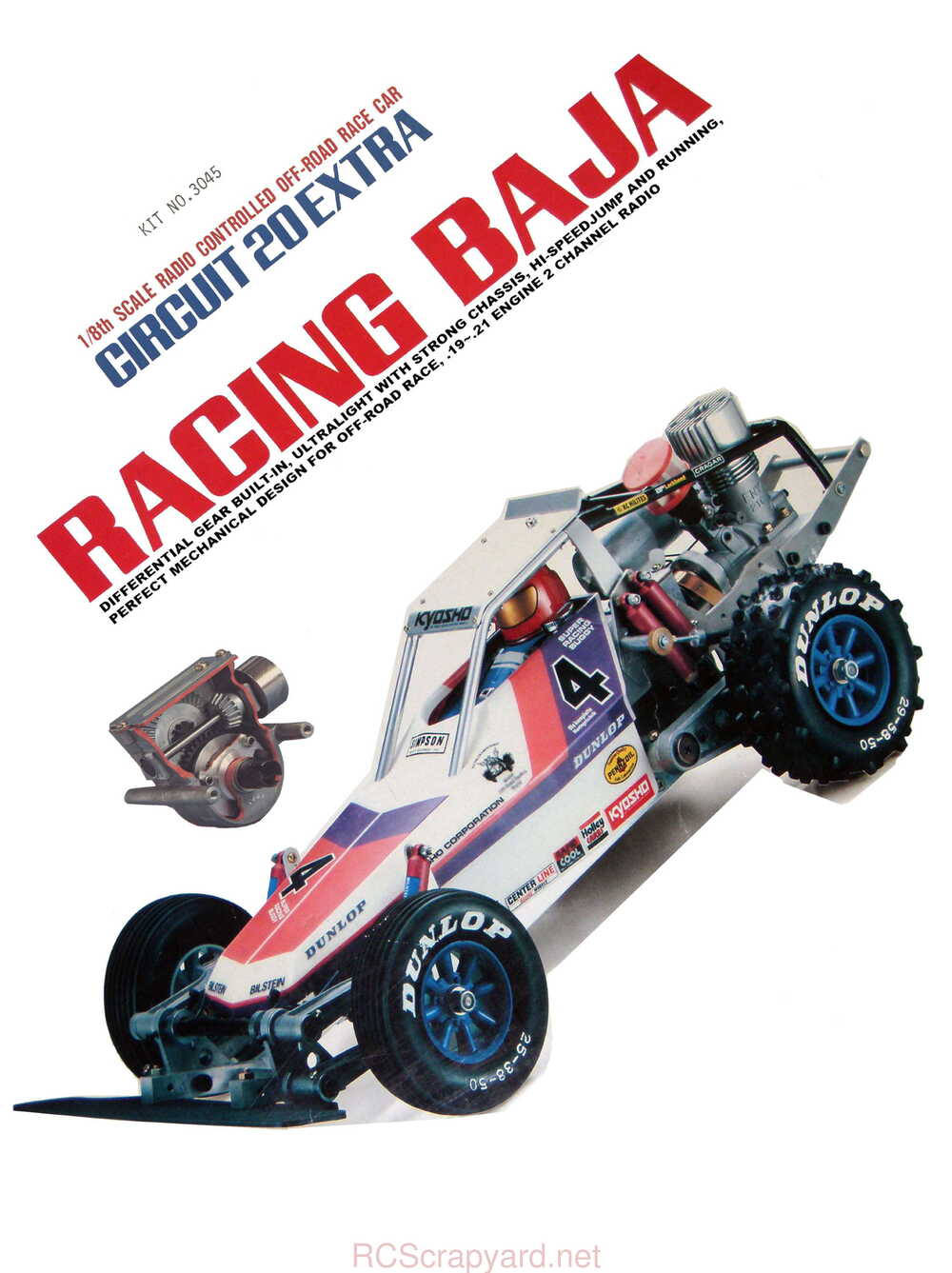 Kyosho - 3045 - Circuit-20-Extra - Racing-Baja - Manual - Page 01
