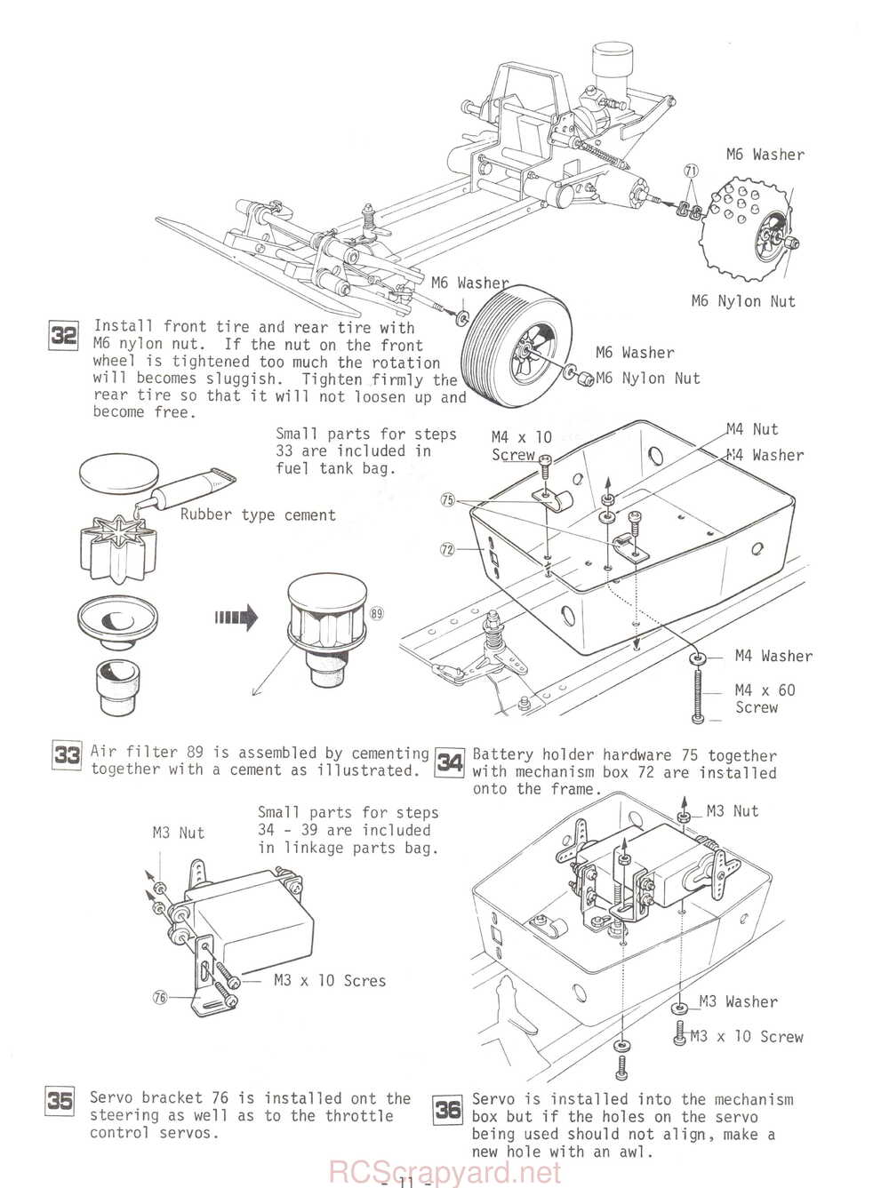 Kyosho - 3045 - Circuit-20-Extra - Racing-Baja - Manual - Page 11
