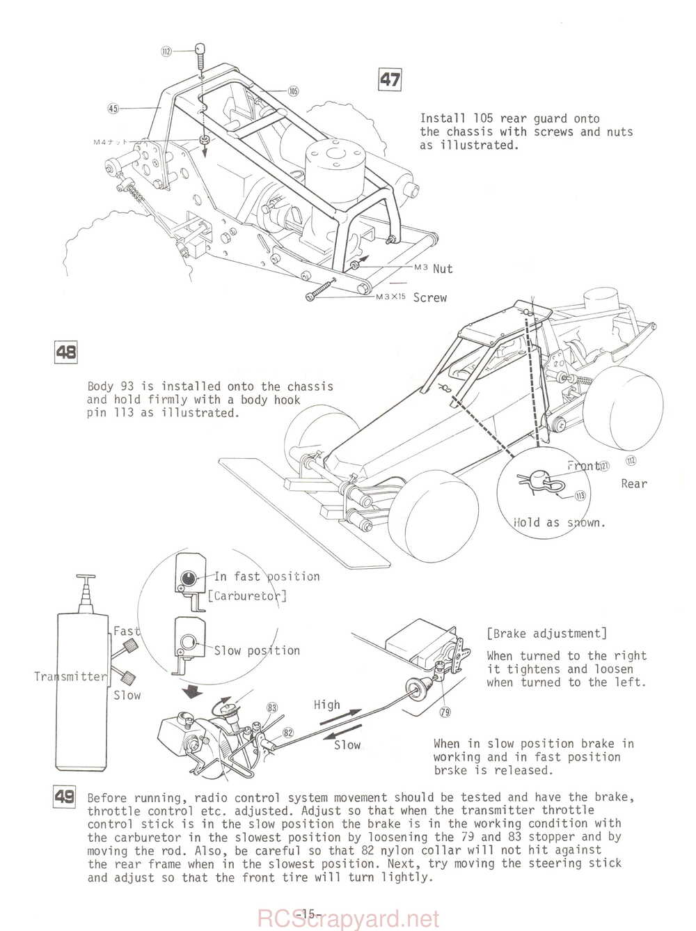 Kyosho - 3045 - Circuit-20-Extra - Racing-Baja - Manual - Page 15