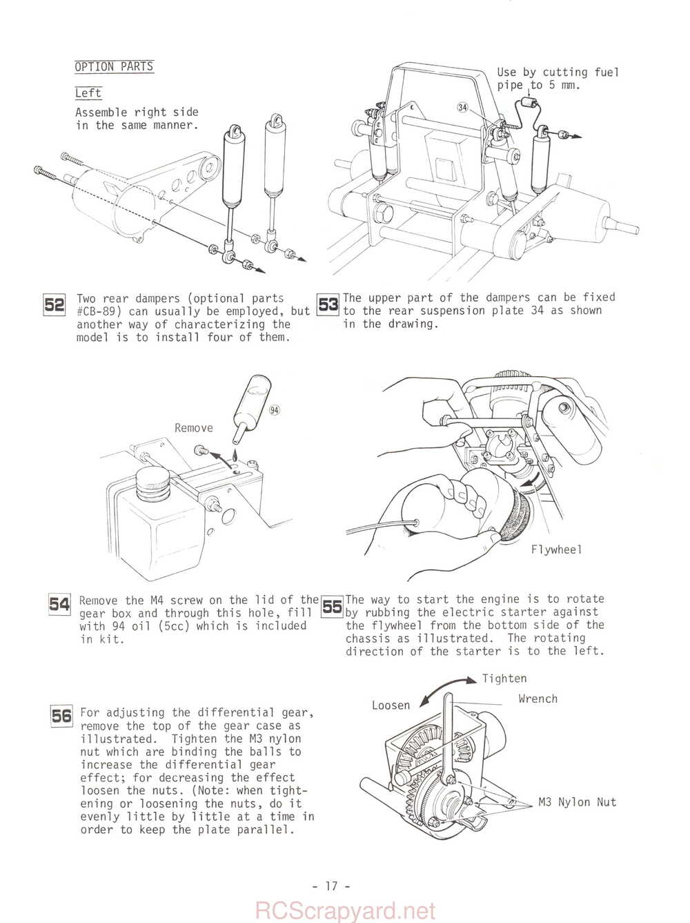 Kyosho - 3045 - Circuit-20-Extra - Racing-Baja - Manual - Page 17