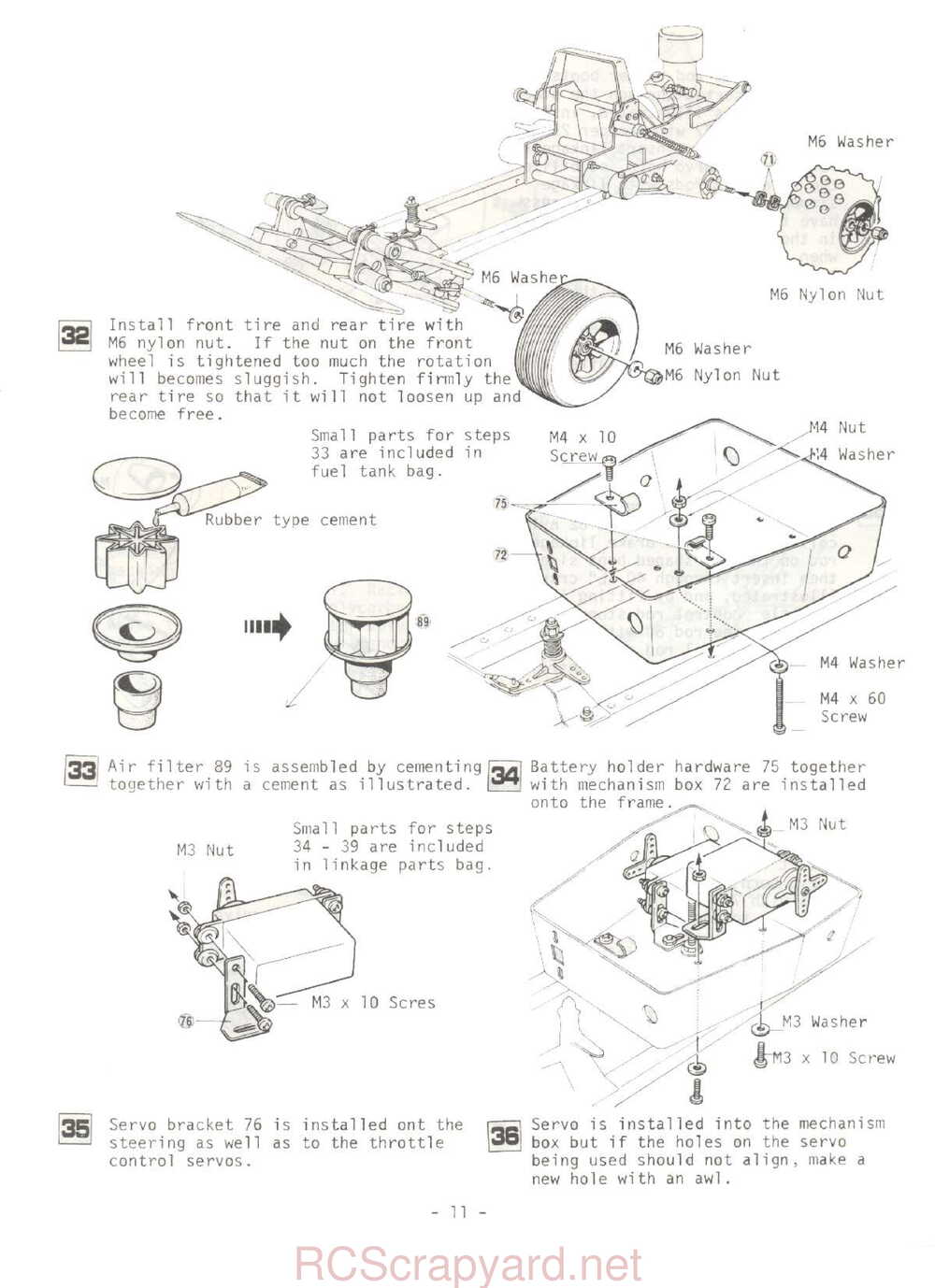 Kyosho - 3047 - Circuit-20-Extra - Rowdy-Baja - Manual - Page 11