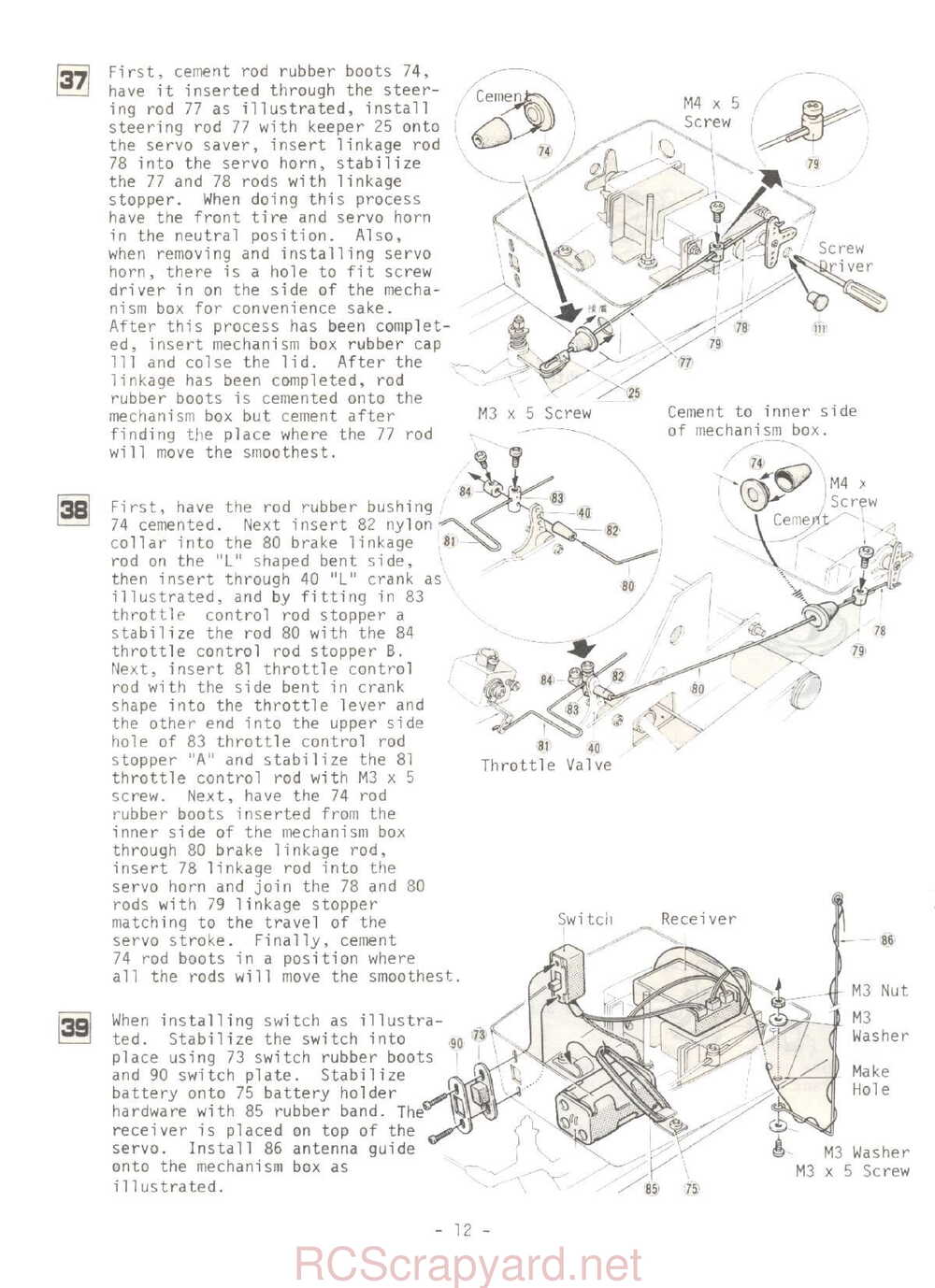 Kyosho - 3047 - Circuit-20-Extra - Rowdy-Baja - Manual - Page 12
