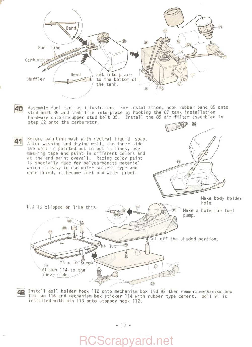 Kyosho - 3047 - Circuit-20-Extra - Rowdy-Baja - Manual - Page 13