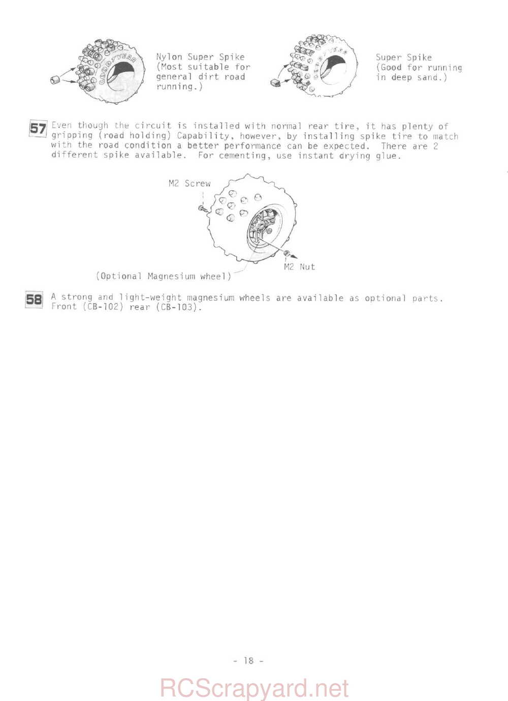 Kyosho - 3047 - Circuit-20-Extra - Rowdy-Baja - Manual - Page 18