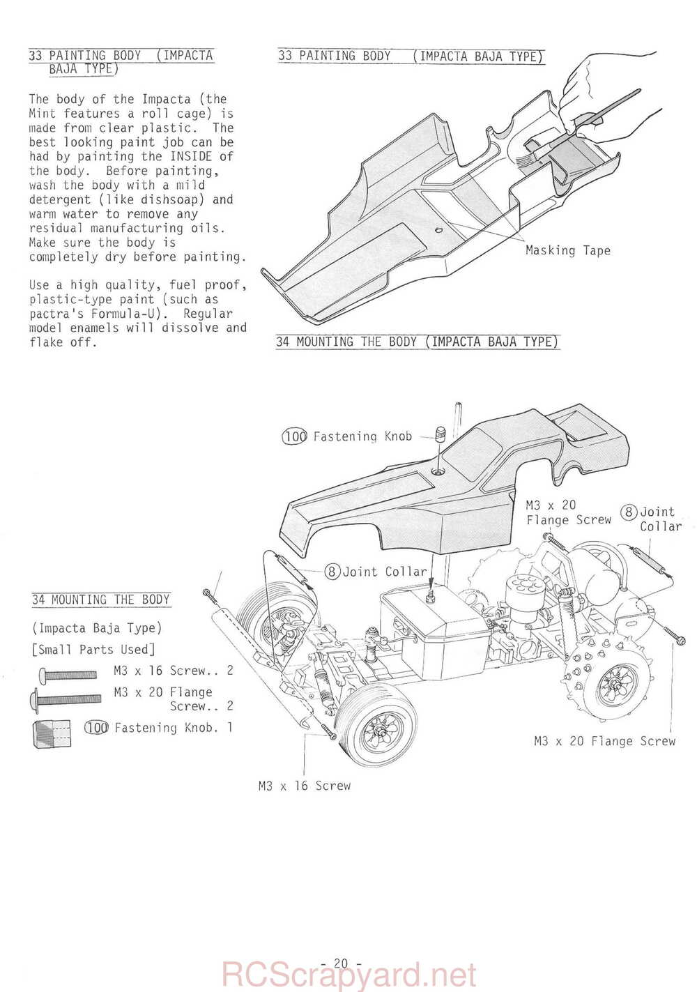 Kyosho - 3048-3049 - Impacta-Baja Mint-Las-Vegas - Circuit-2000 - Manual - Page 20