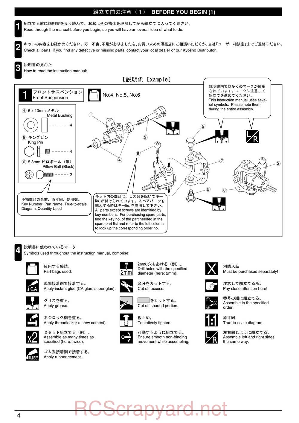 Kyosho - 30521b - Twin-Force - Manual - Page 04