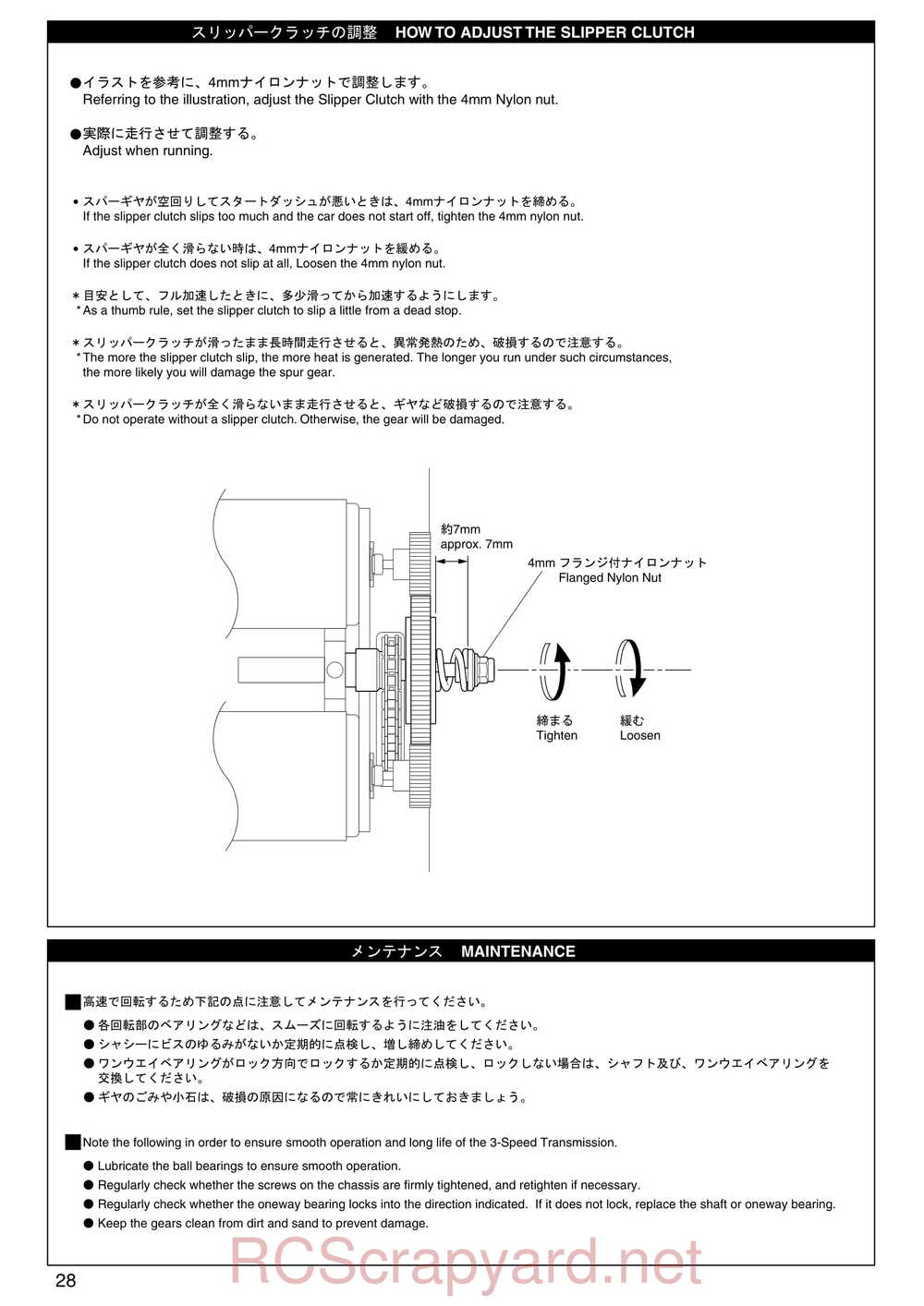 Kyosho - 30521b - Twin-Force - Manual - Page 28