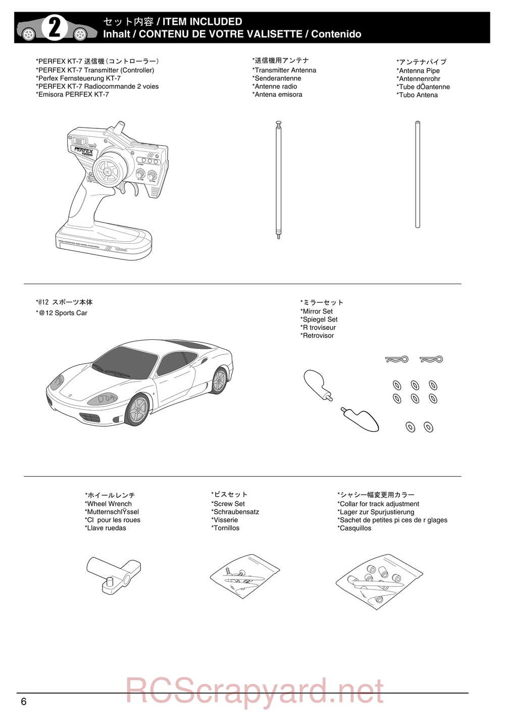 Kyosho - 30551 - a12 Sport - Manual - Page 06