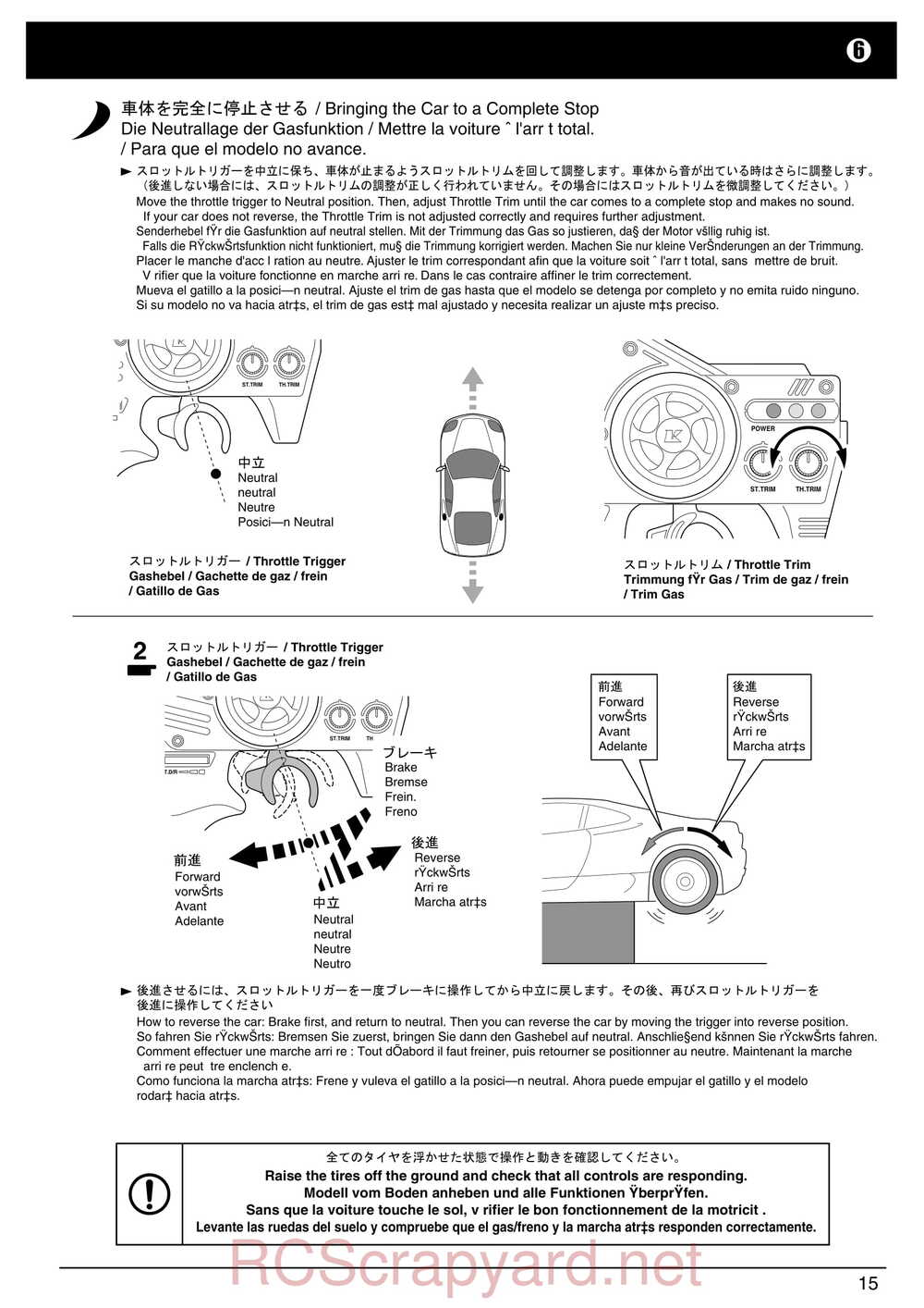 Kyosho - 30551 - a12 Sport - Manual - Page 15