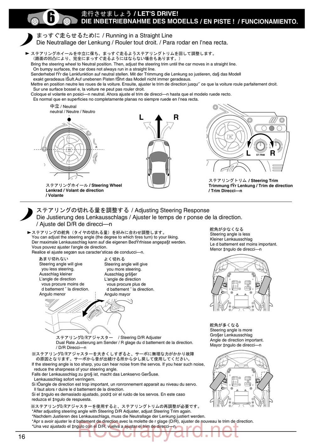 Kyosho - 30551 - a12 Sport - Manual - Page 16