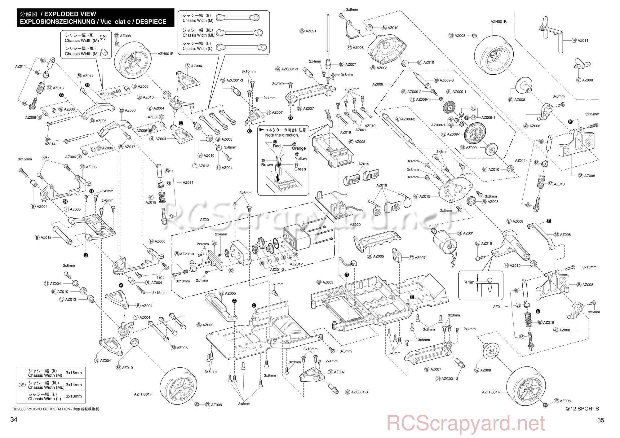 Kyosho - 30551 - a12 Sport - Manual - Page 33