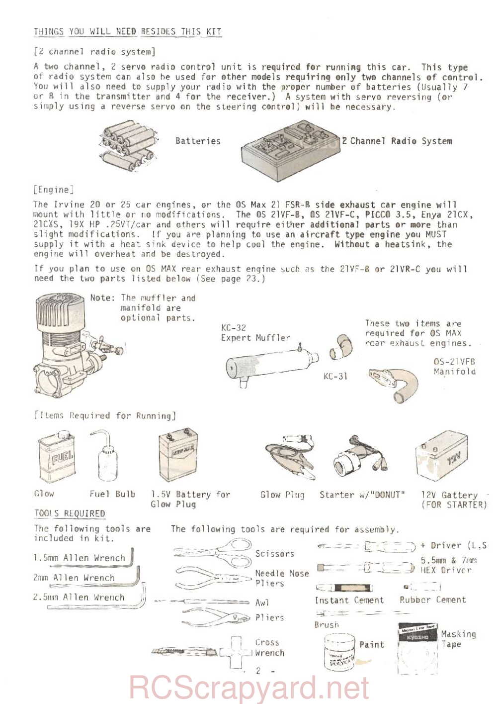 Kyosho - 3058-3059 - Vanning - Presto - Integra-4WD - V1 - Manual - Page 02