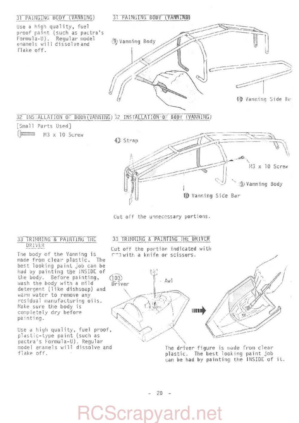 Kyosho - 3058-3059 - Vanning - Presto - Integra-4WD - V1 - Manual - Page 20