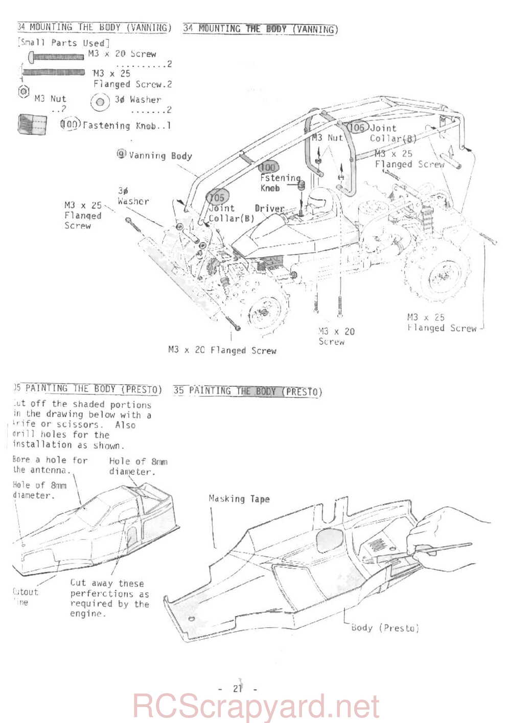 Kyosho - 3058-3059 - Vanning - Presto - Integra-4WD - V1 - Manual - Page 21