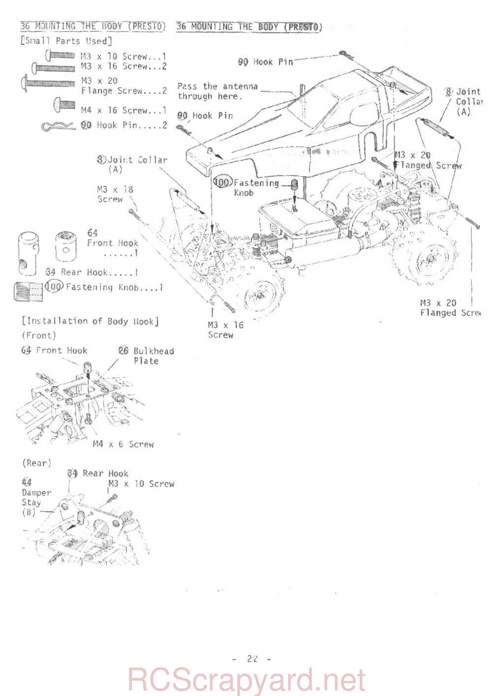 Kyosho - 3058-3059 - Vanning - Presto - Integra-4WD - V1 - Manual - Page 22