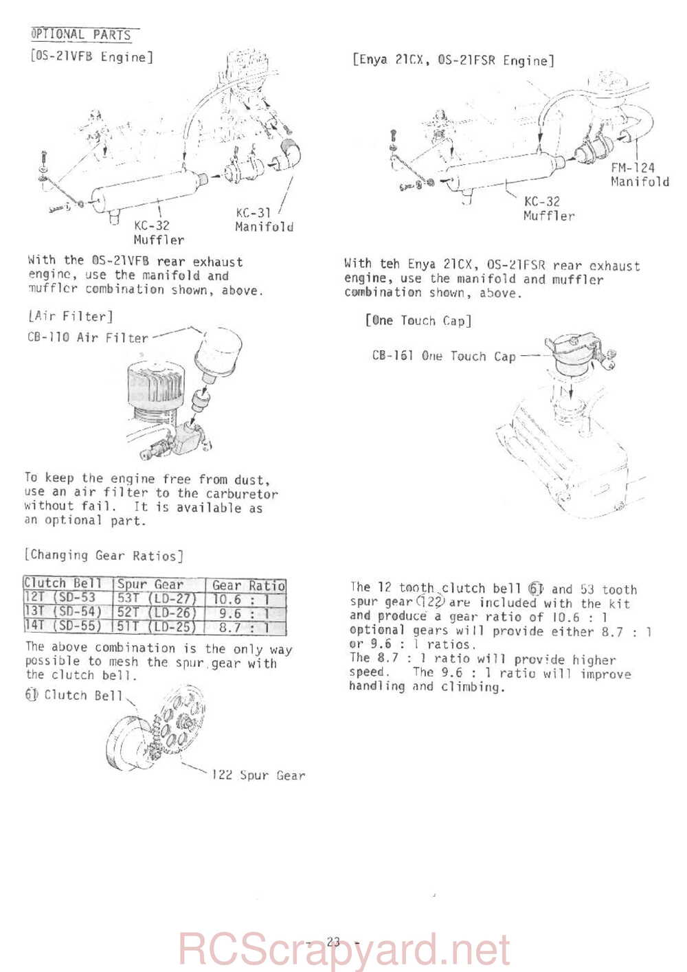 Kyosho - 3058-3059 - Vanning - Presto - Integra-4WD - V1 - Manual - Page 23