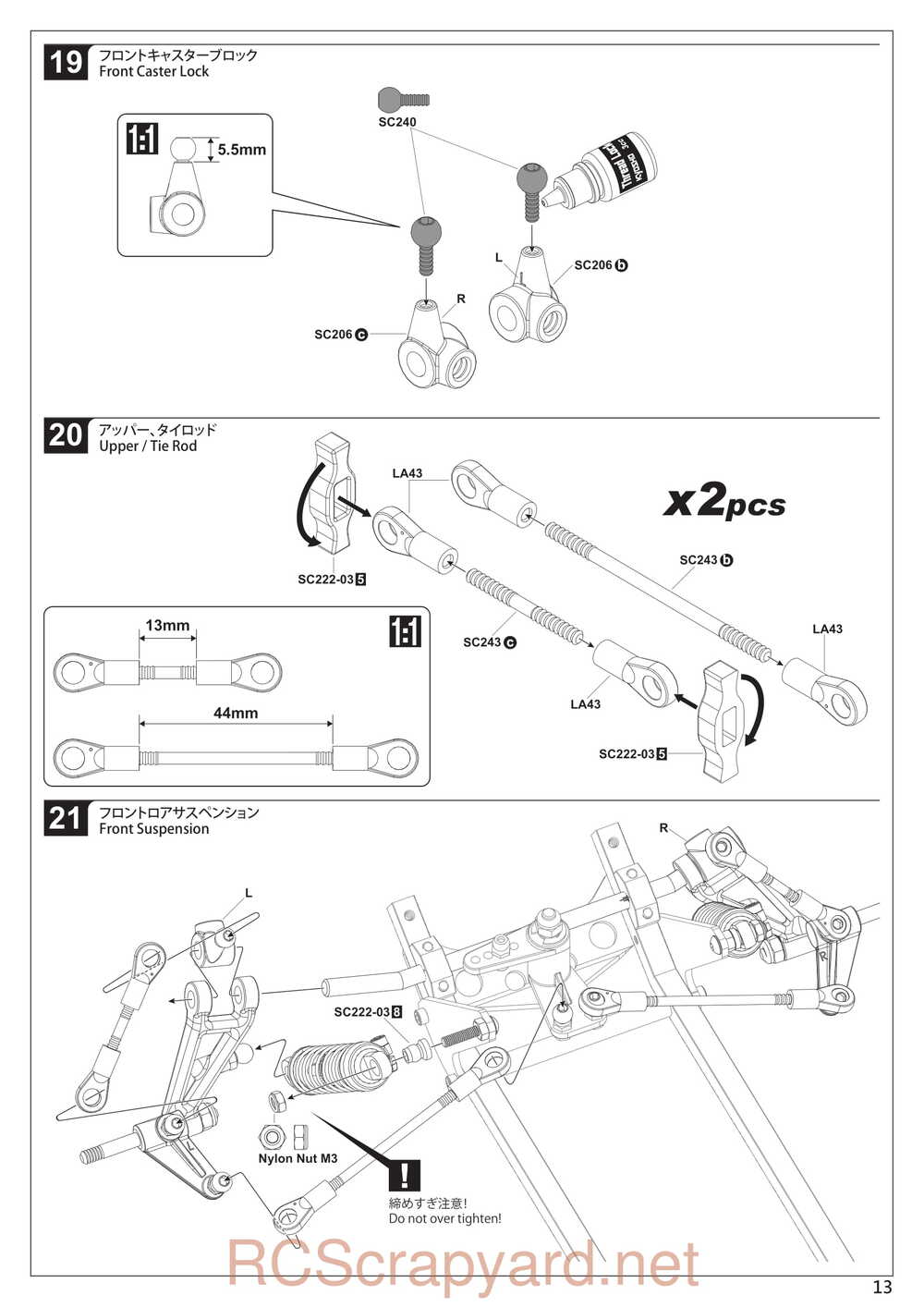 Kyosho - 30613 - Scorpion 2014 - Manual - Page 13