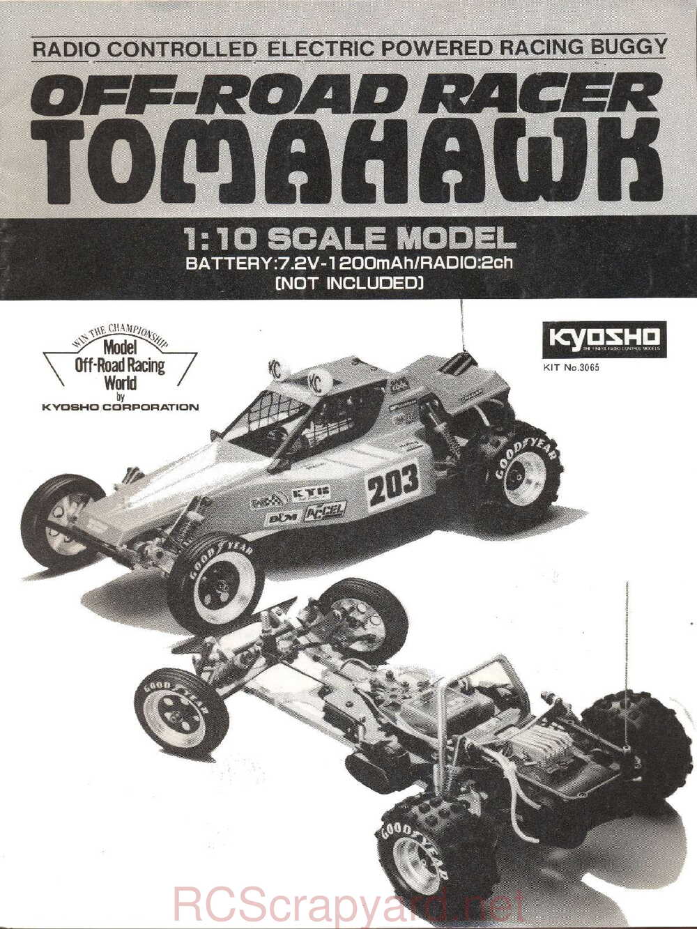 Kyosho - 3065 - Tomahawk - Manual - Page 01