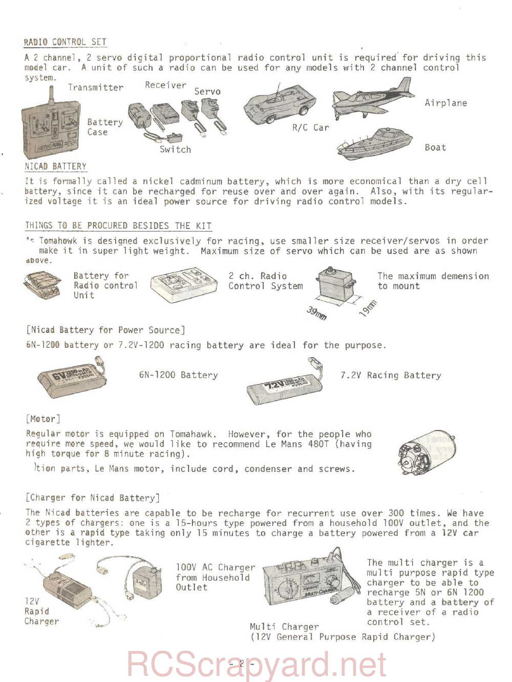 Kyosho - 3065 - Tomahawk - Manual - Page 02