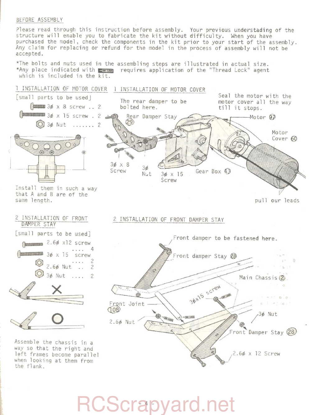 Kyosho - 3065 - Tomahawk - Manual - Page 04