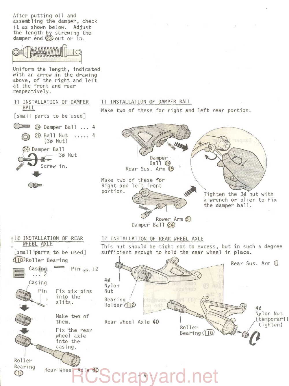 Kyosho - 3065 - Tomahawk - Manual - Page 09