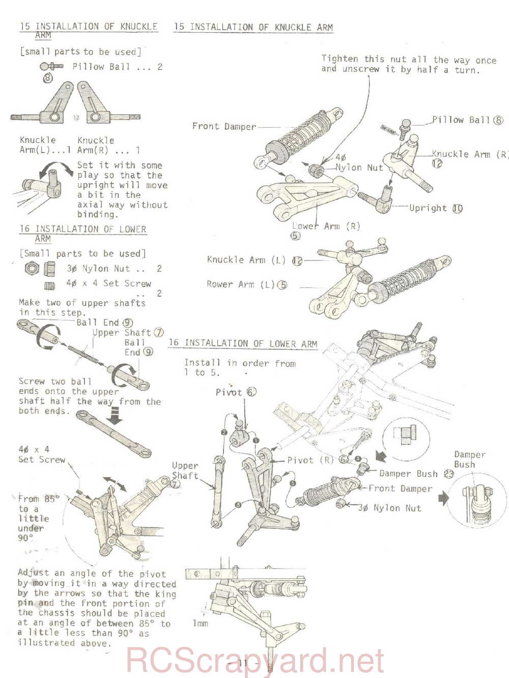 Kyosho - 3065 - Tomahawk - Manual - Page 11