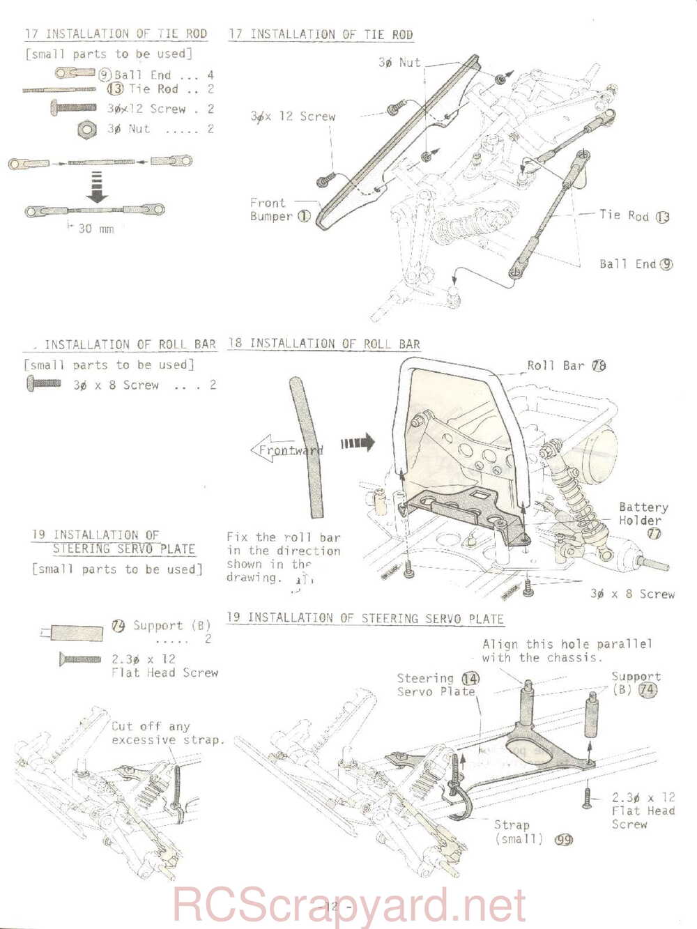 Kyosho - 3065 - Tomahawk - Manual - Page 12
