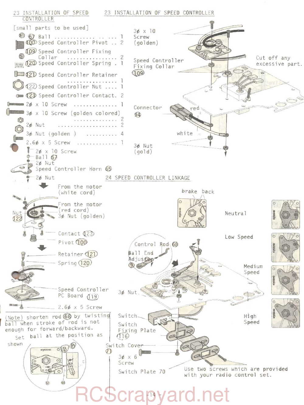 Kyosho - 3065 - Tomahawk - Manual - Page 14