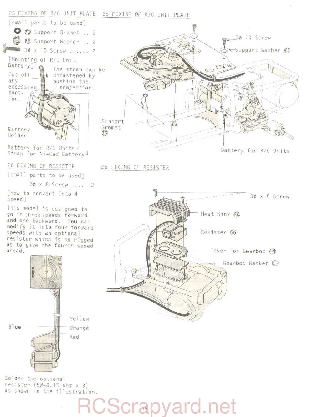 Kyosho - 3065 - Tomahawk - Manual - Page 15