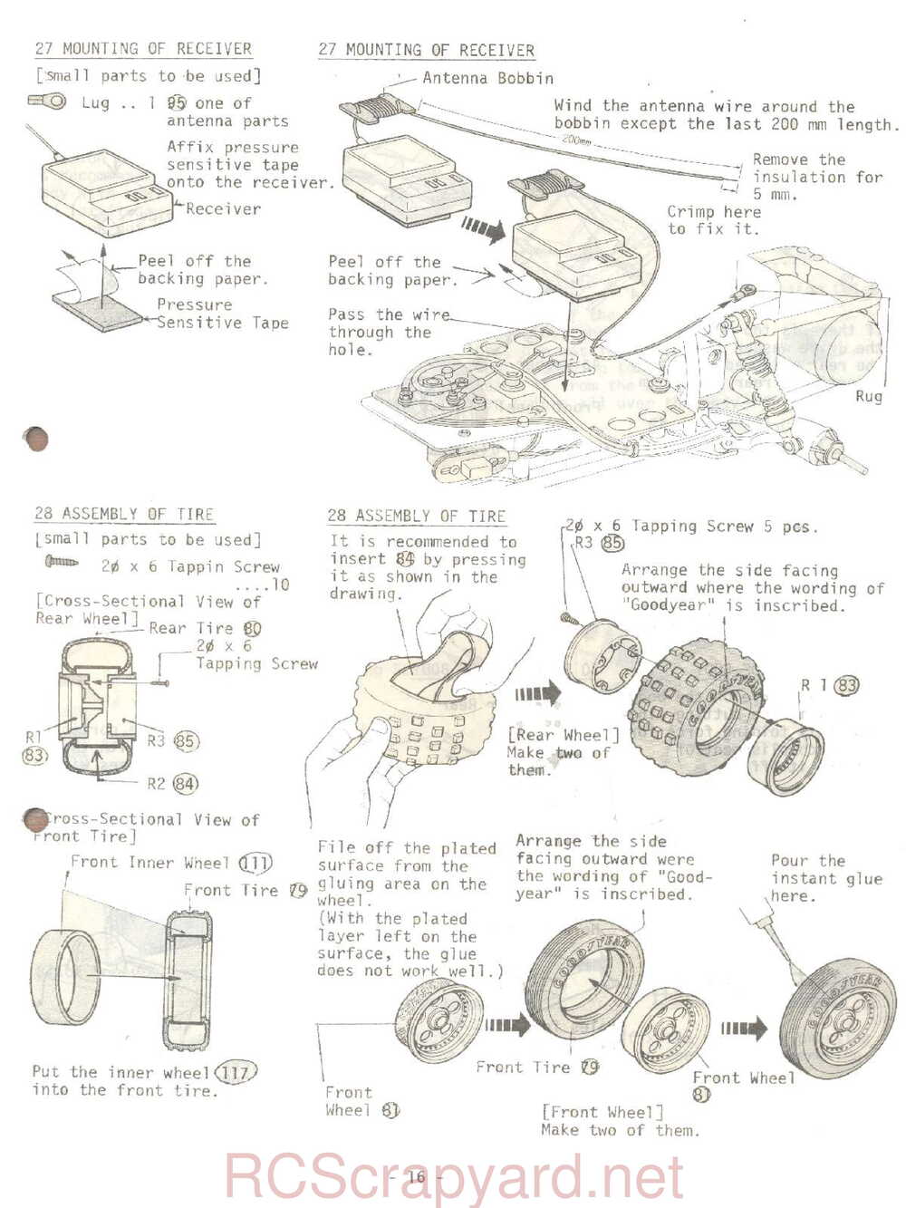 Kyosho - 3065 - Tomahawk - Manual - Page 16