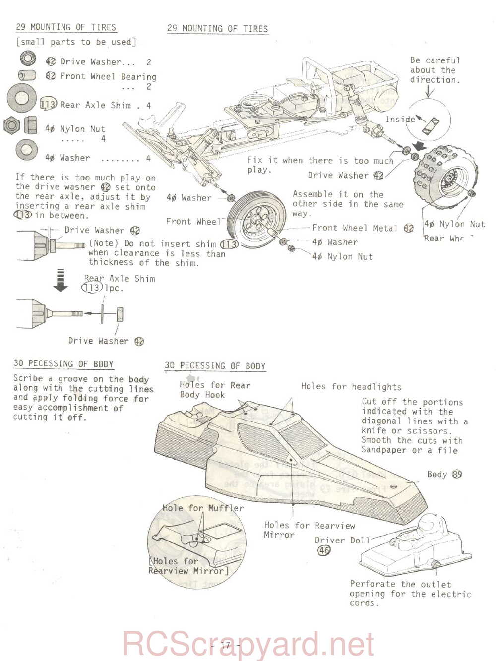 Kyosho - 3065 - Tomahawk - Manual - Page 17