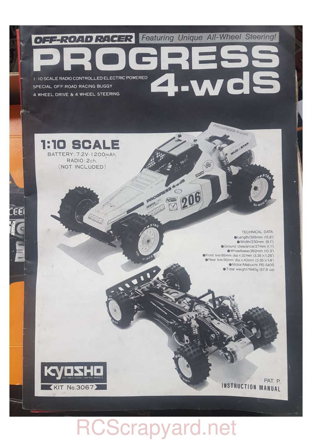 Kyosho - 3067 - Progress 4WDS - Manual - Page 01