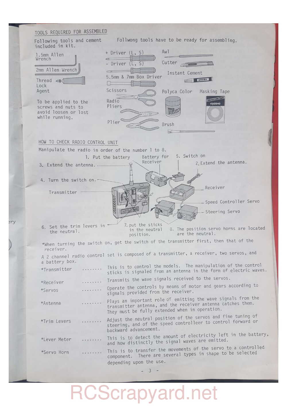 Kyosho - 3067 - Progress 4WDS - Manual - Page 03