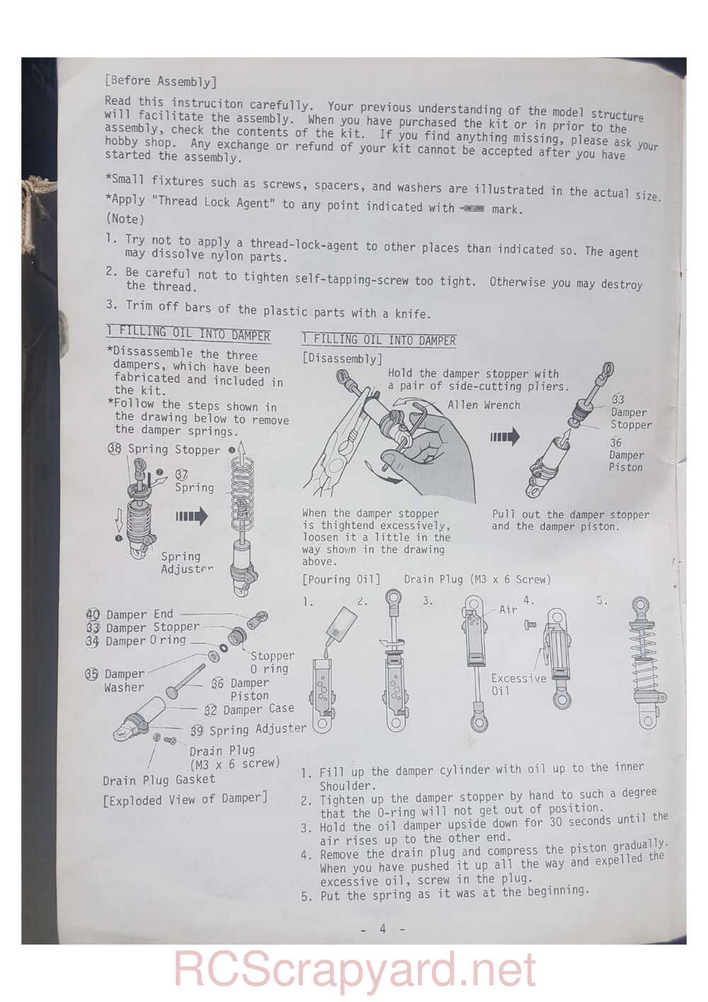 Kyosho - 3067 - Progress 4WDS - Manual - Page 04