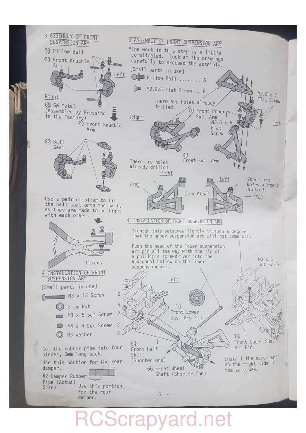 Kyosho - 3067 - Progress 4WDS - Manual - Page 06