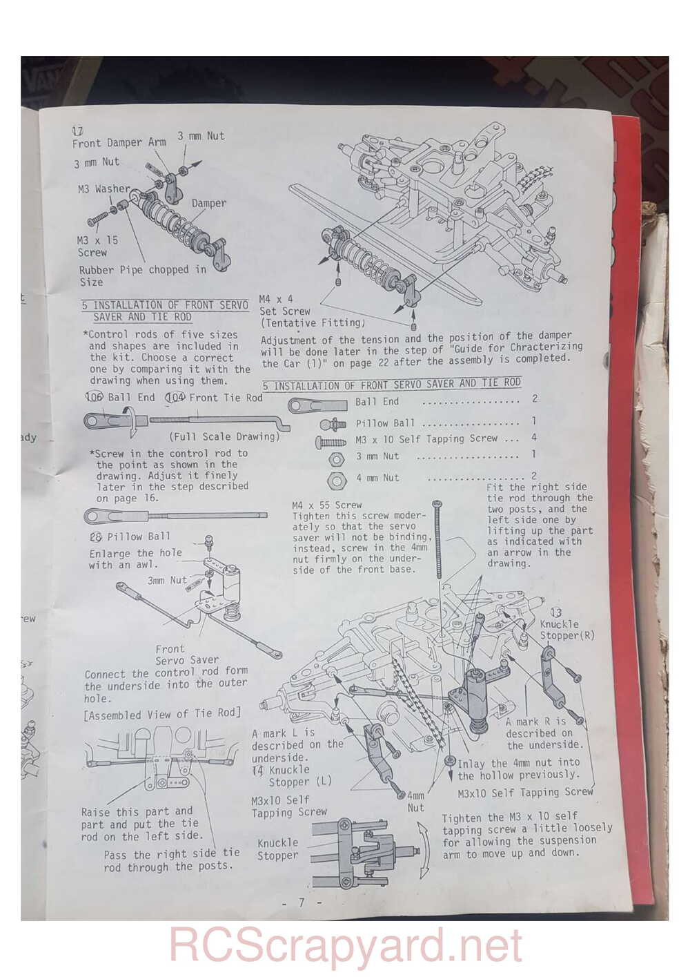 Kyosho - 3067 - Progress 4WDS - Manual - Page 07