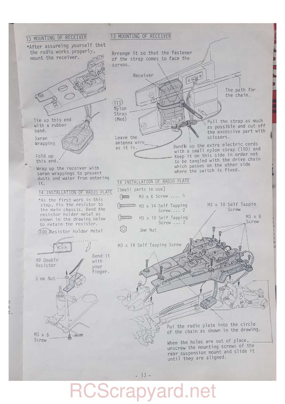 Kyosho - 3067 - Progress 4WDS - Manual - Page 13