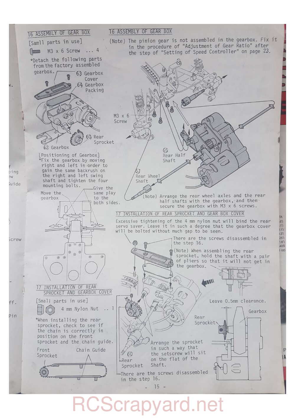 Kyosho - 3067 - Progress 4WDS - Manual - Page 15