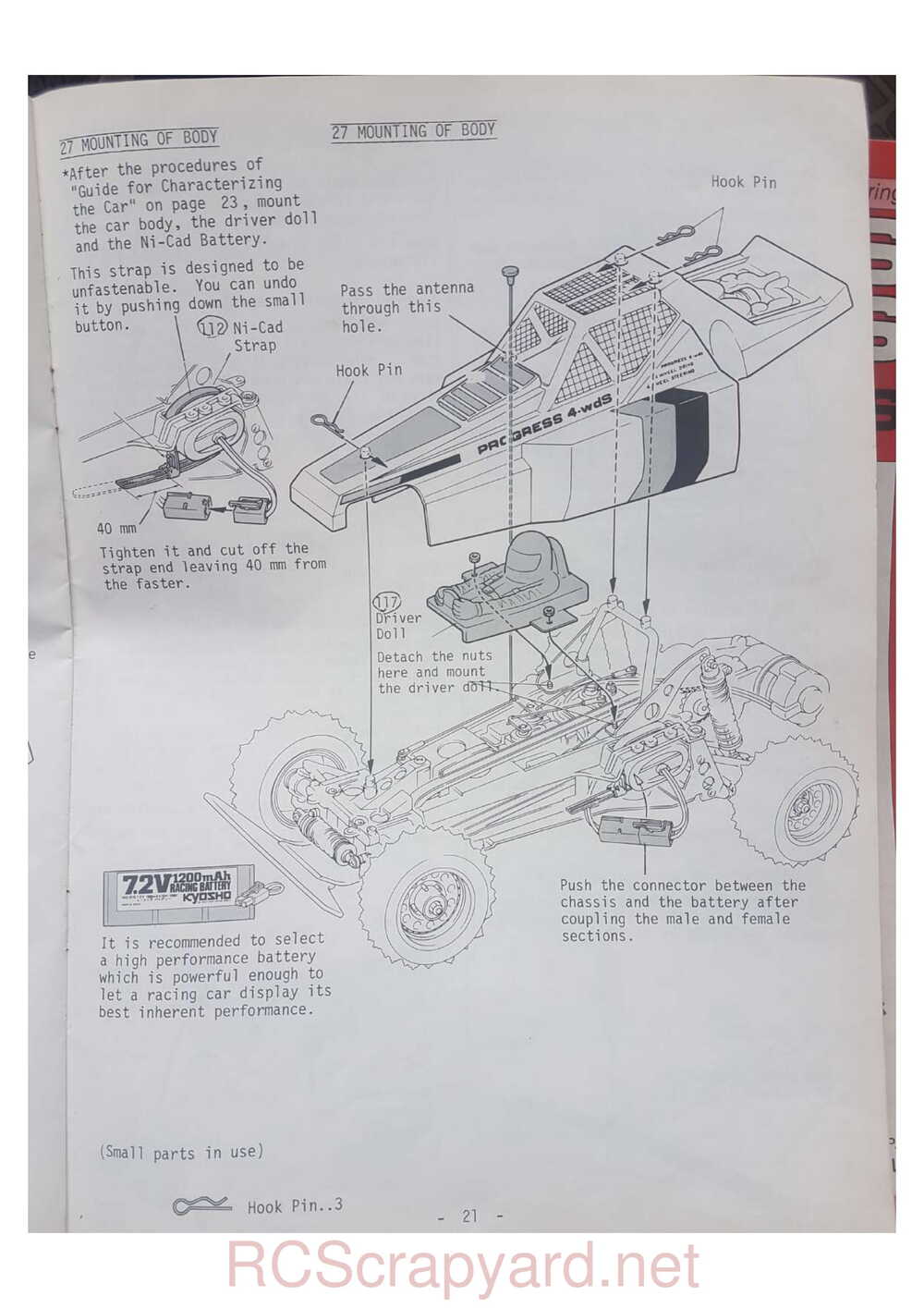 Kyosho - 3067 - Progress 4WDS - Manual - Page 21