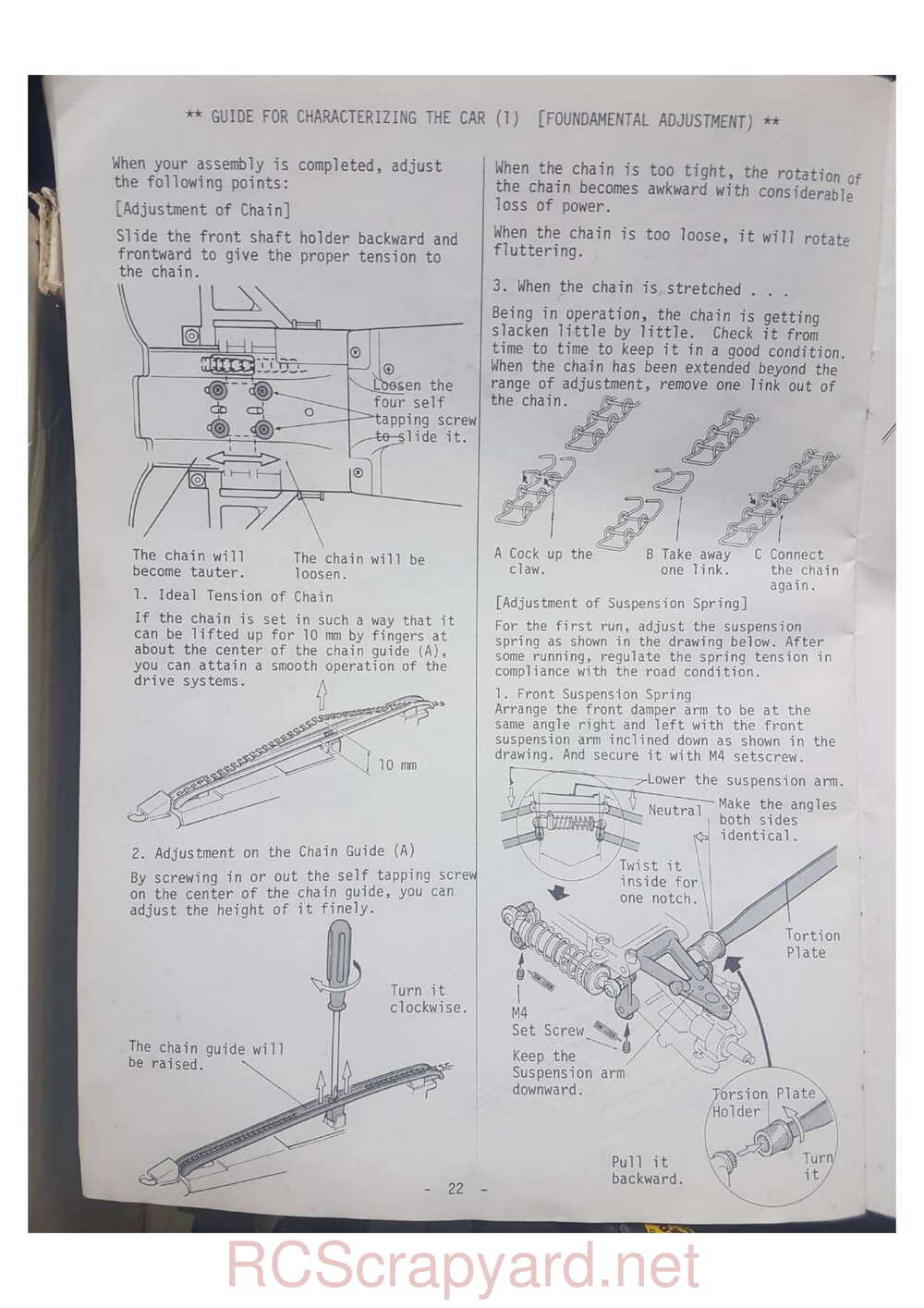 Kyosho - 3067 - Progress 4WDS - Manual - Page 22