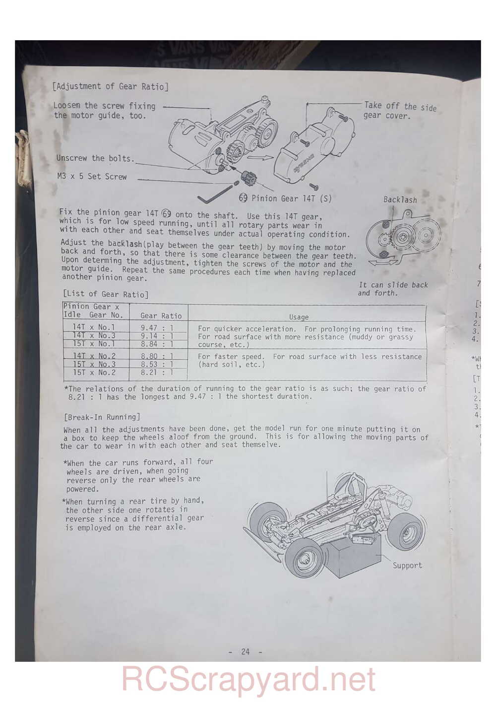 Kyosho - 3067 - Progress 4WDS - Manual - Page 24