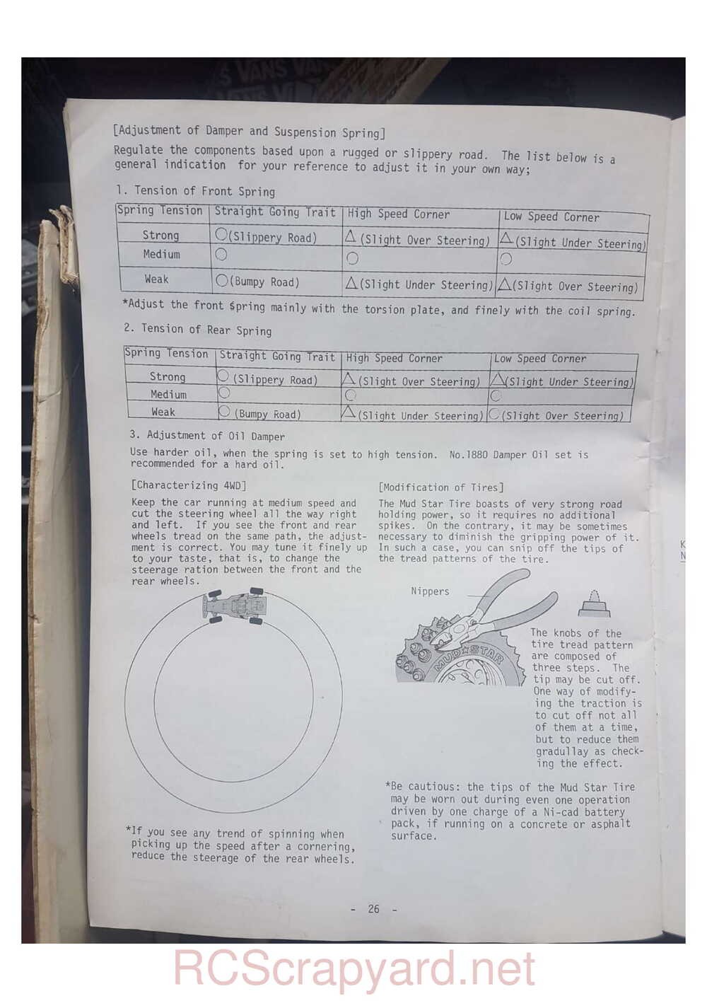 Kyosho - 3067 - Progress 4WDS - Manual - Page 26