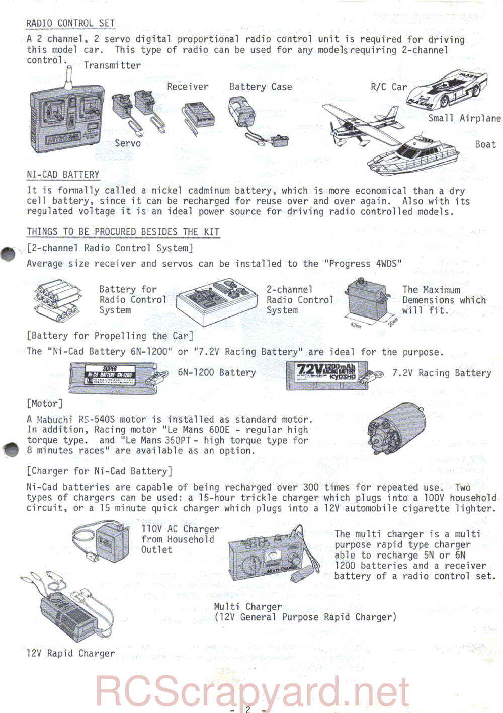 Kyosho - 3068 - Gallop-4WDS - Manual - Page 02