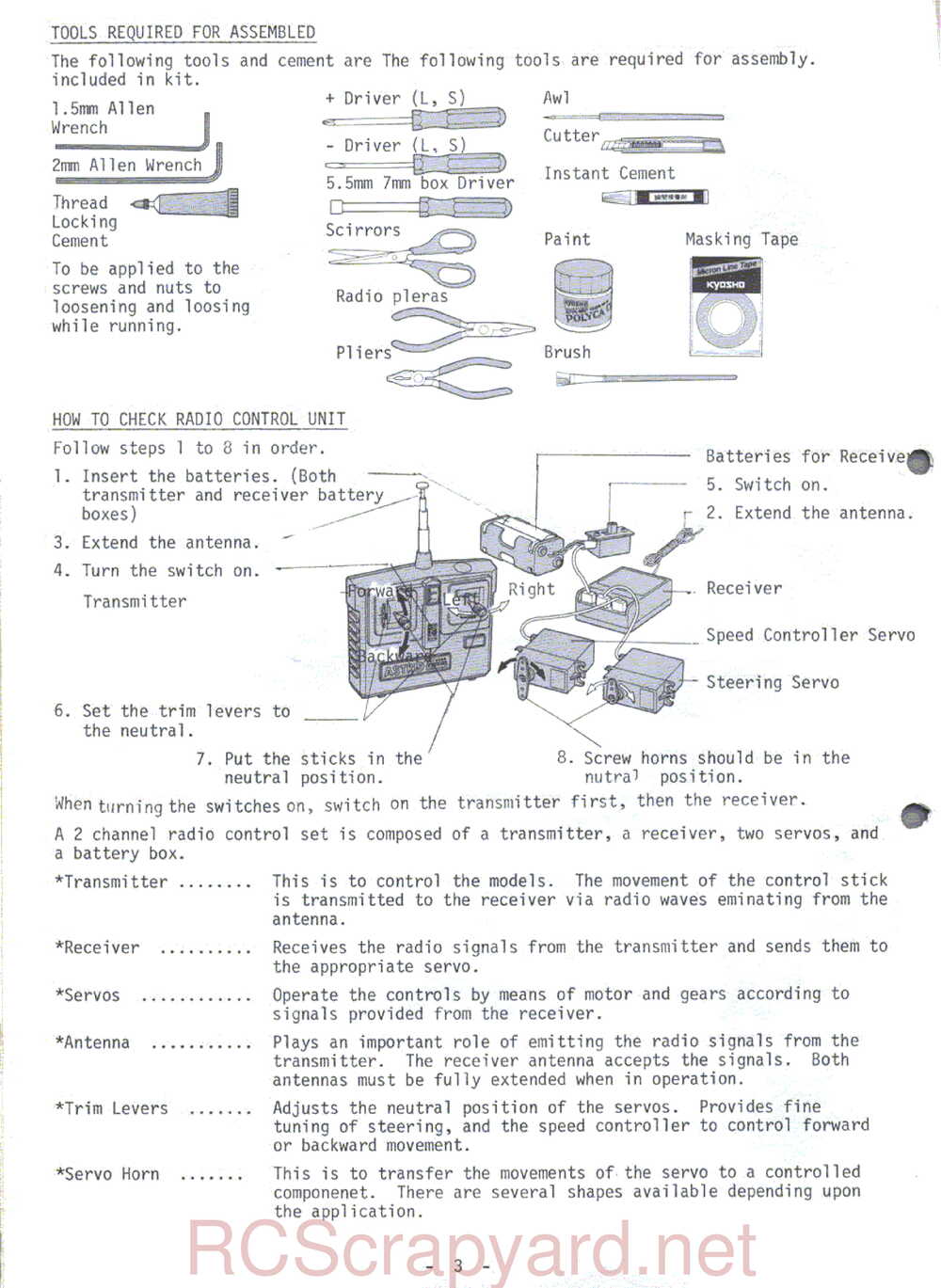 Kyosho - 3068 - Gallop-4WDS - Manual - Page 03