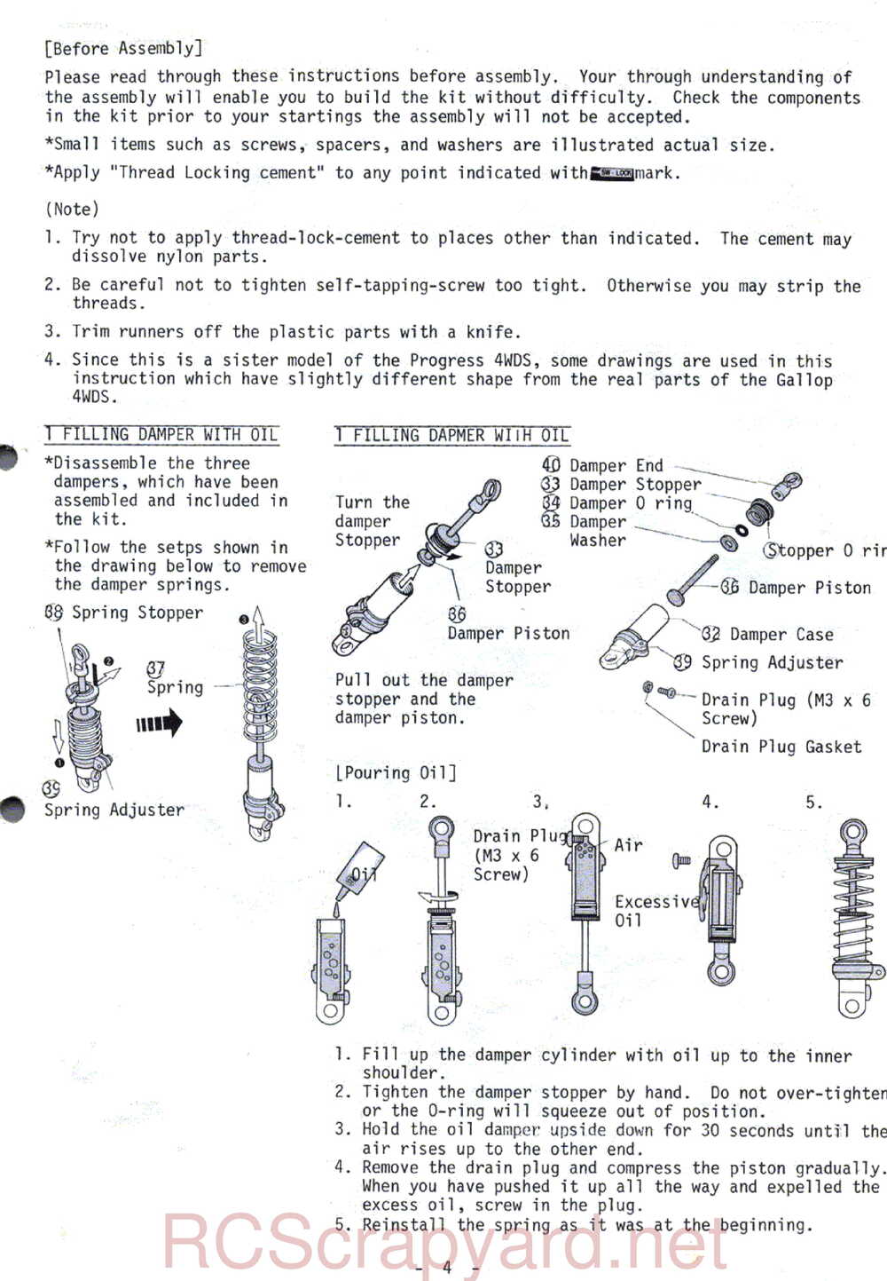 Kyosho - 3068 - Gallop-4WDS - Manual - Page 04