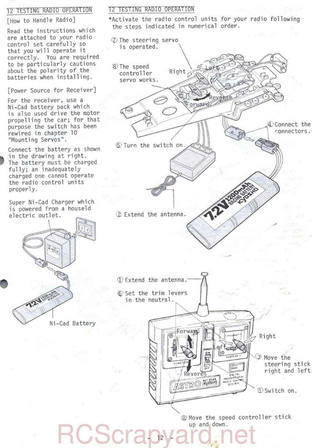 Kyosho - 3068 - Gallop-4WDS - Manual - Page 12